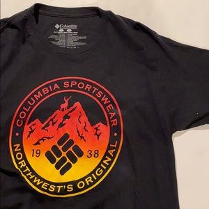 Black Columbia tee shirt